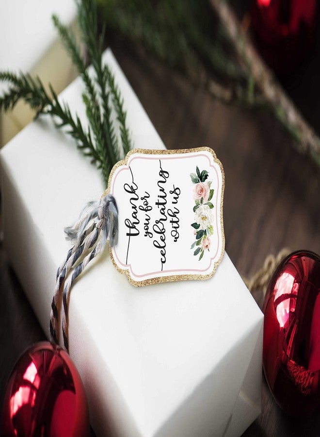 Inkdotpot بطاقات شكر لحفل استقبال المولودة من إنكدوتبوت - بطاقات هدايا ورقية معلقة، بتصميم يونيكورن، مجموعة حفلات استقبال المولودة - عبوة من 50 بطاقة - Image 4